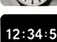 Digital time display